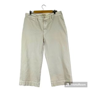 Madewell Slim Emmett Wide Leg Crop women’s Pants size 33P